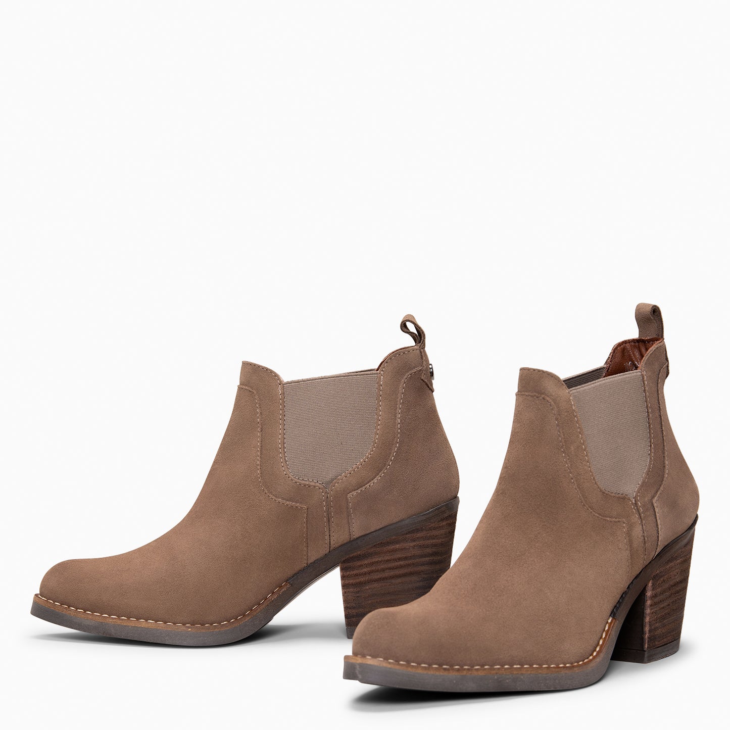 CASSIDY - Botines de tacón alto tipo Chelsea  TAUPE