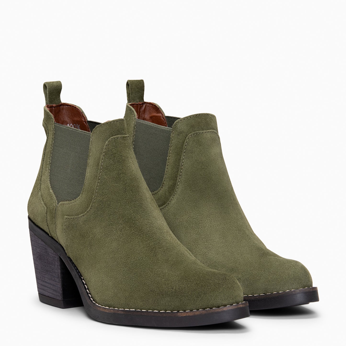 CASSIDY - Botines de tacón alto tipo Chelsea  KAQUI