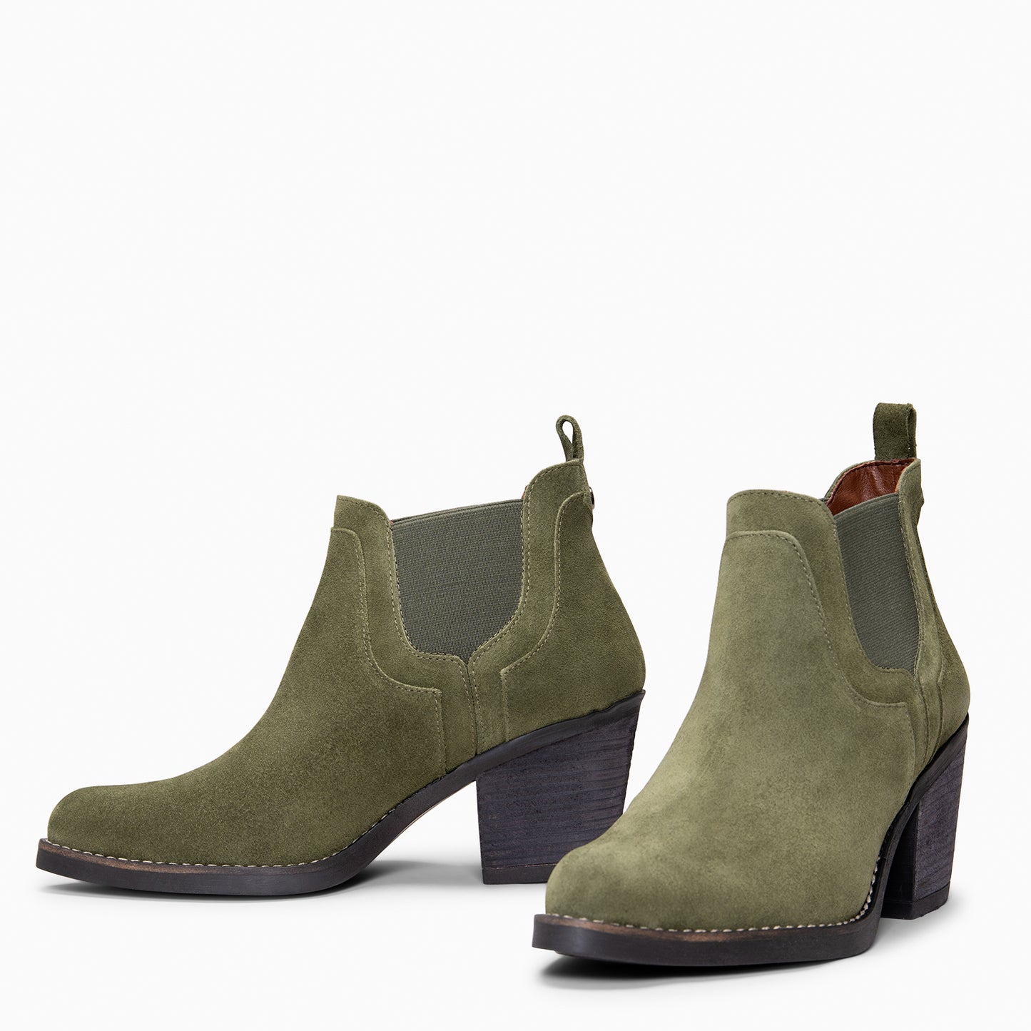 CASSIDY - Botines de tacón alto tipo Chelsea  KAQUI