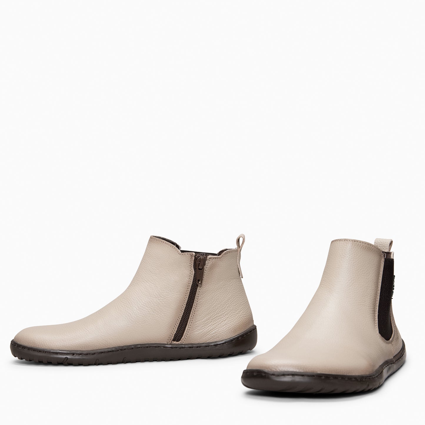 SAND -Botines tipo barefoot con elástico TAUPE