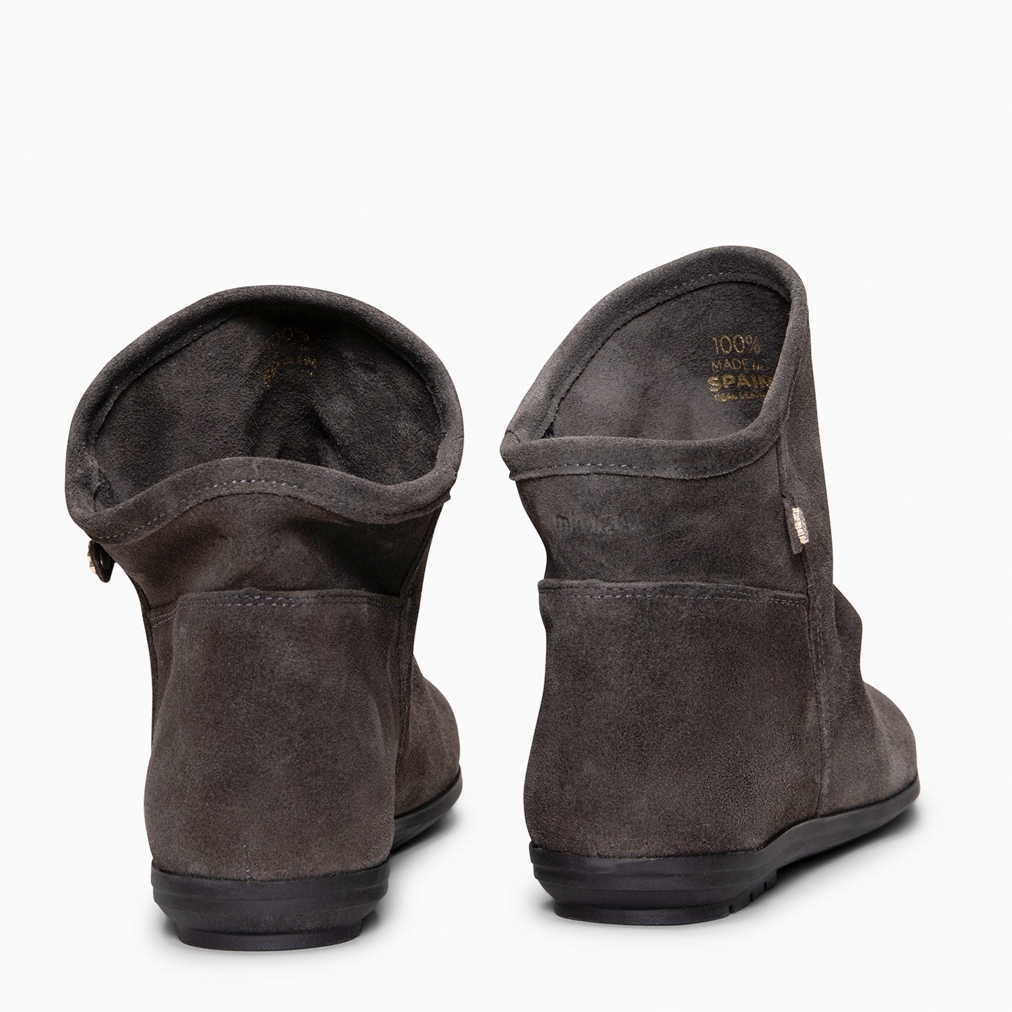 CHESS - Botines de ante con caña fruncida GRIS