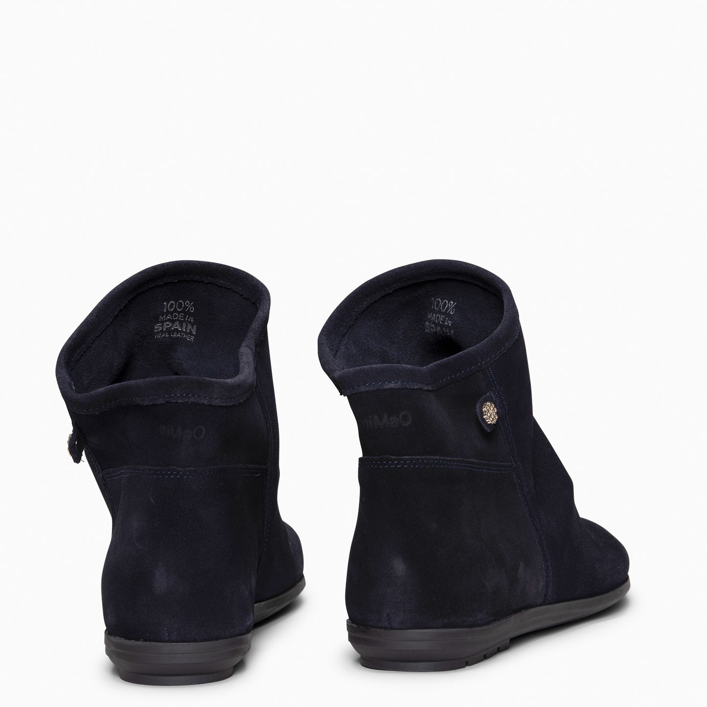 CHESS - Botines de ante con caña fruncida  MARINO