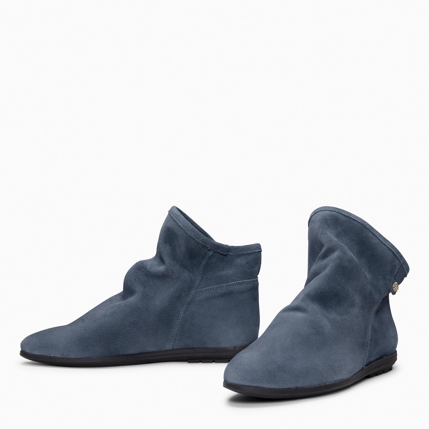 CHESS - Botines de ante con caña fruncida JEANS