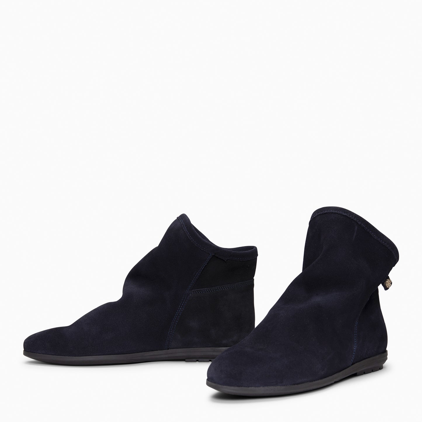 CHESS - Botines de ante con caña fruncida  MARINO