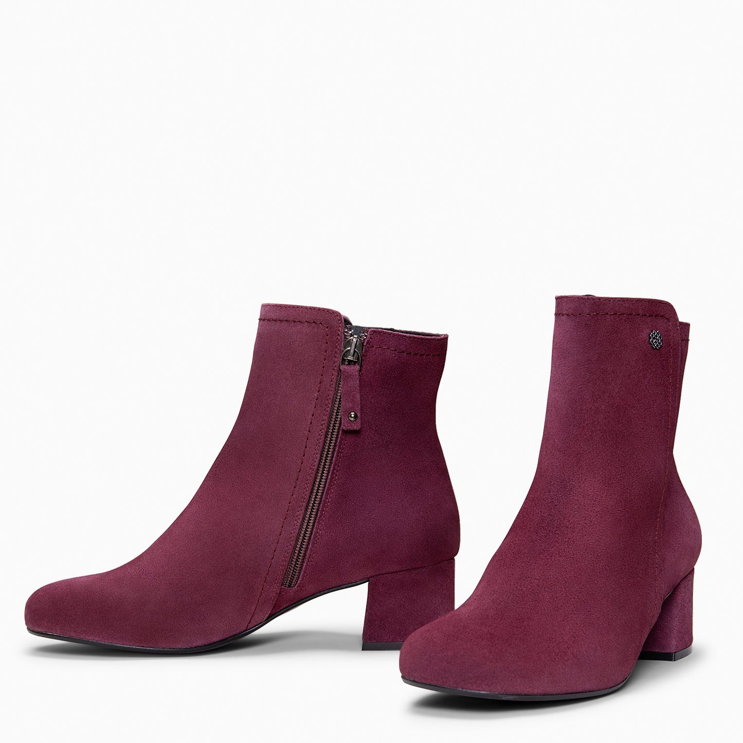 COLMAR - Botines elegantes de piel BURDEOS