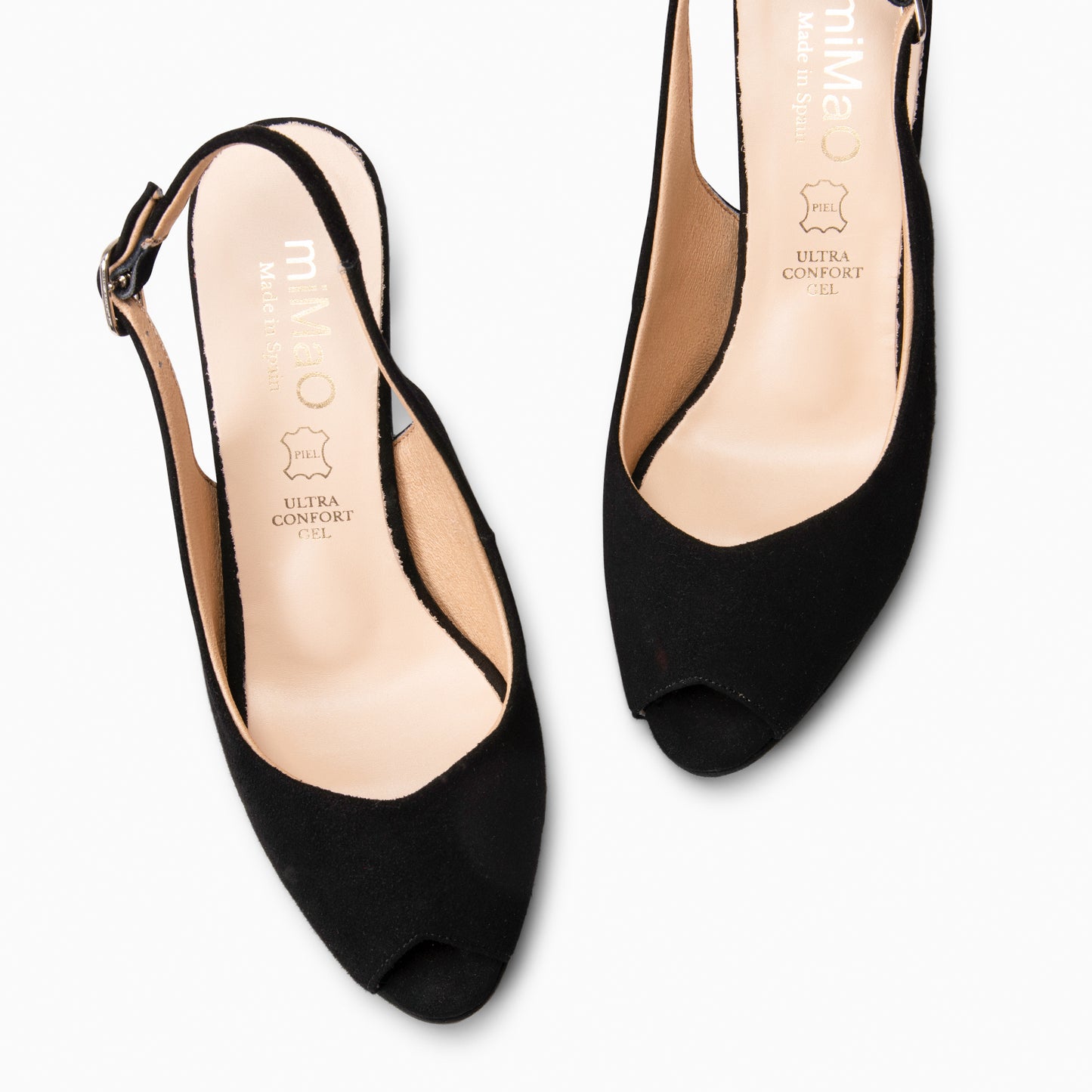 ELSA - Zapatos de tacón alto destalonados  NEGRO