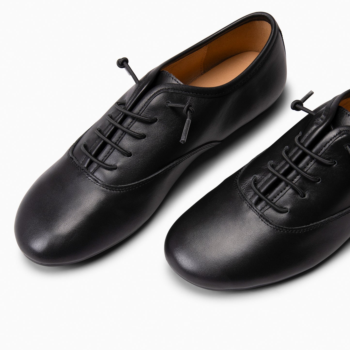 IRIA - Zapatillas Baresoft con Cordones Elásticos  NEGRO
