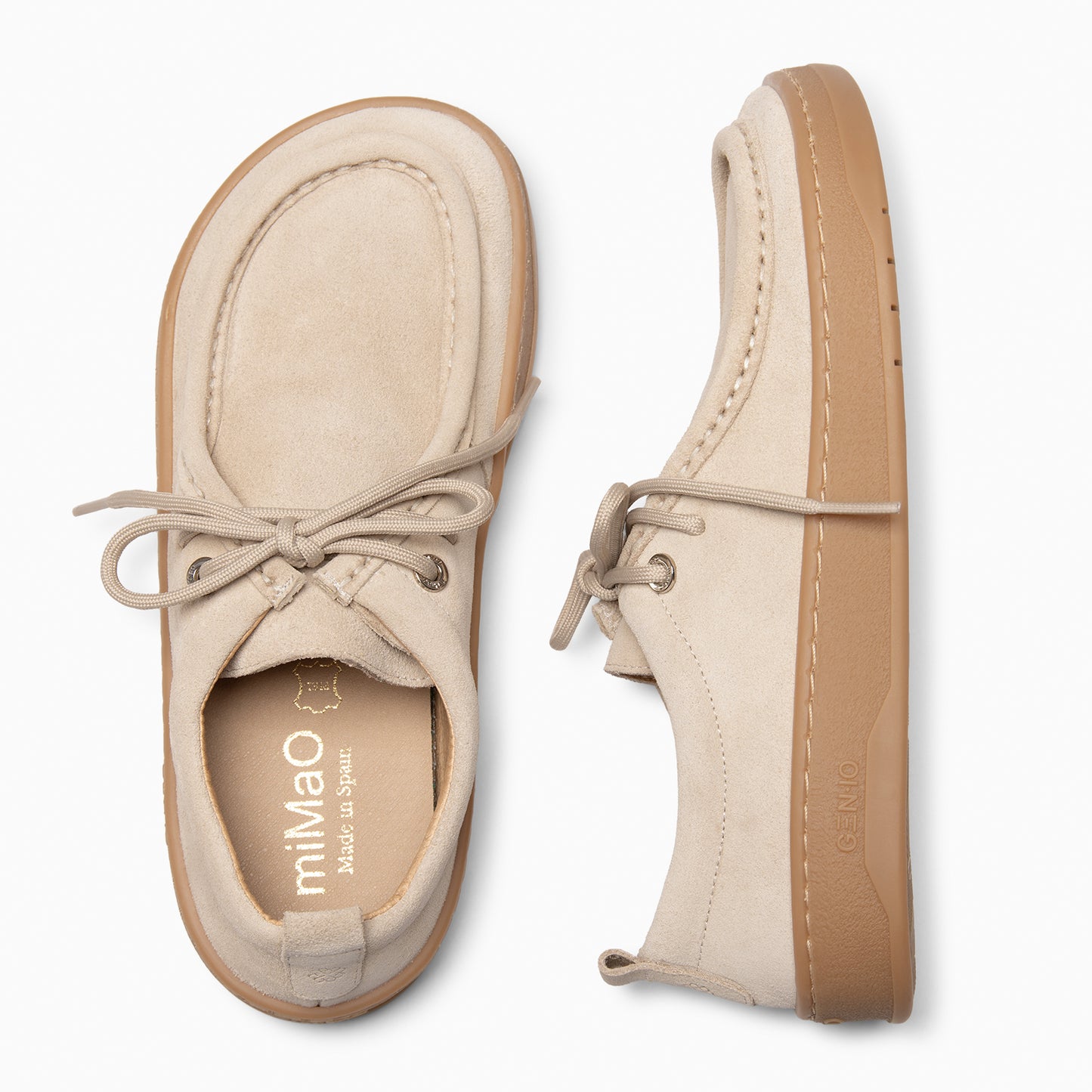 NIMBO - Mocasines de cordones Baresoft BEIGE
