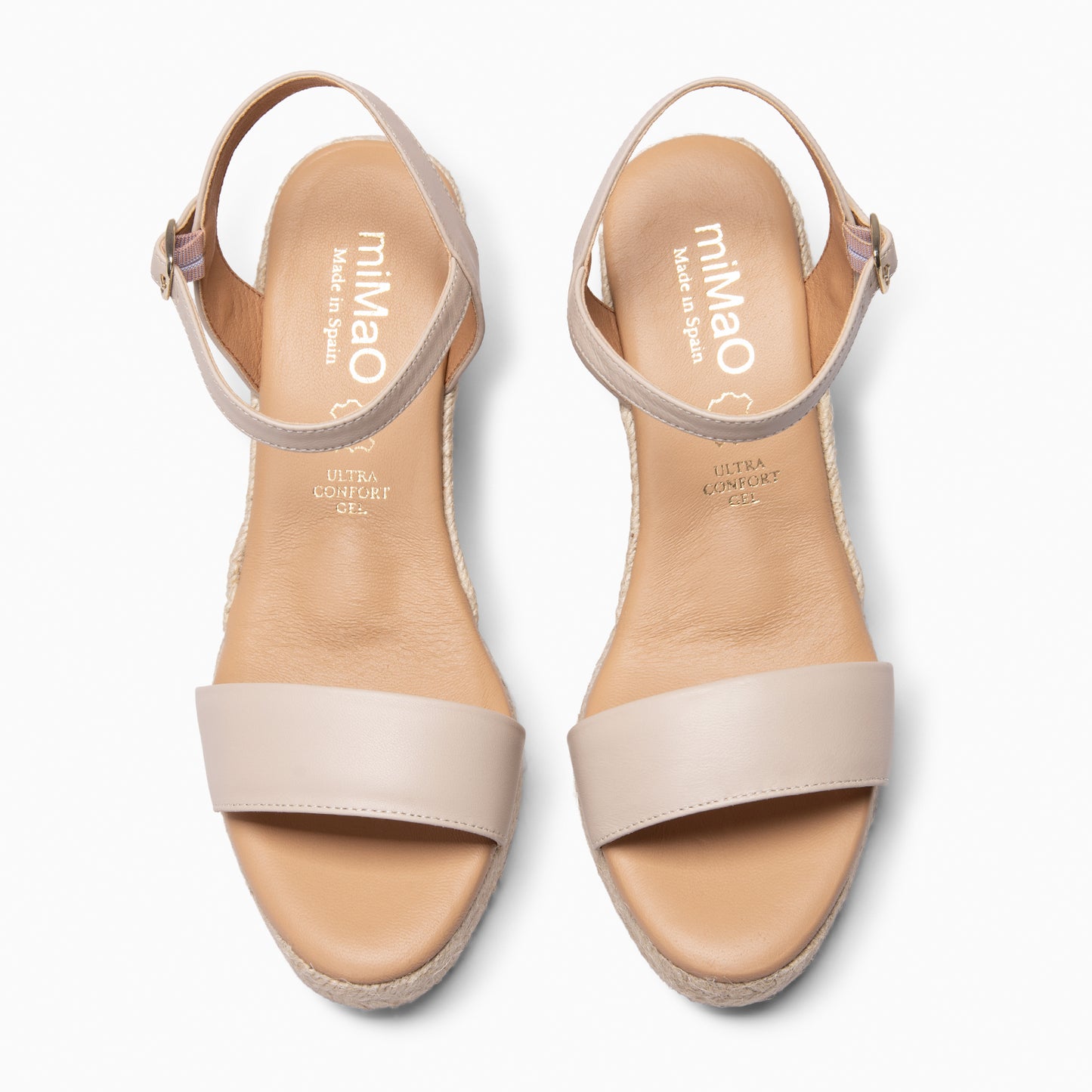 ADRA - Cuñas de esparto abiertas BEIGE