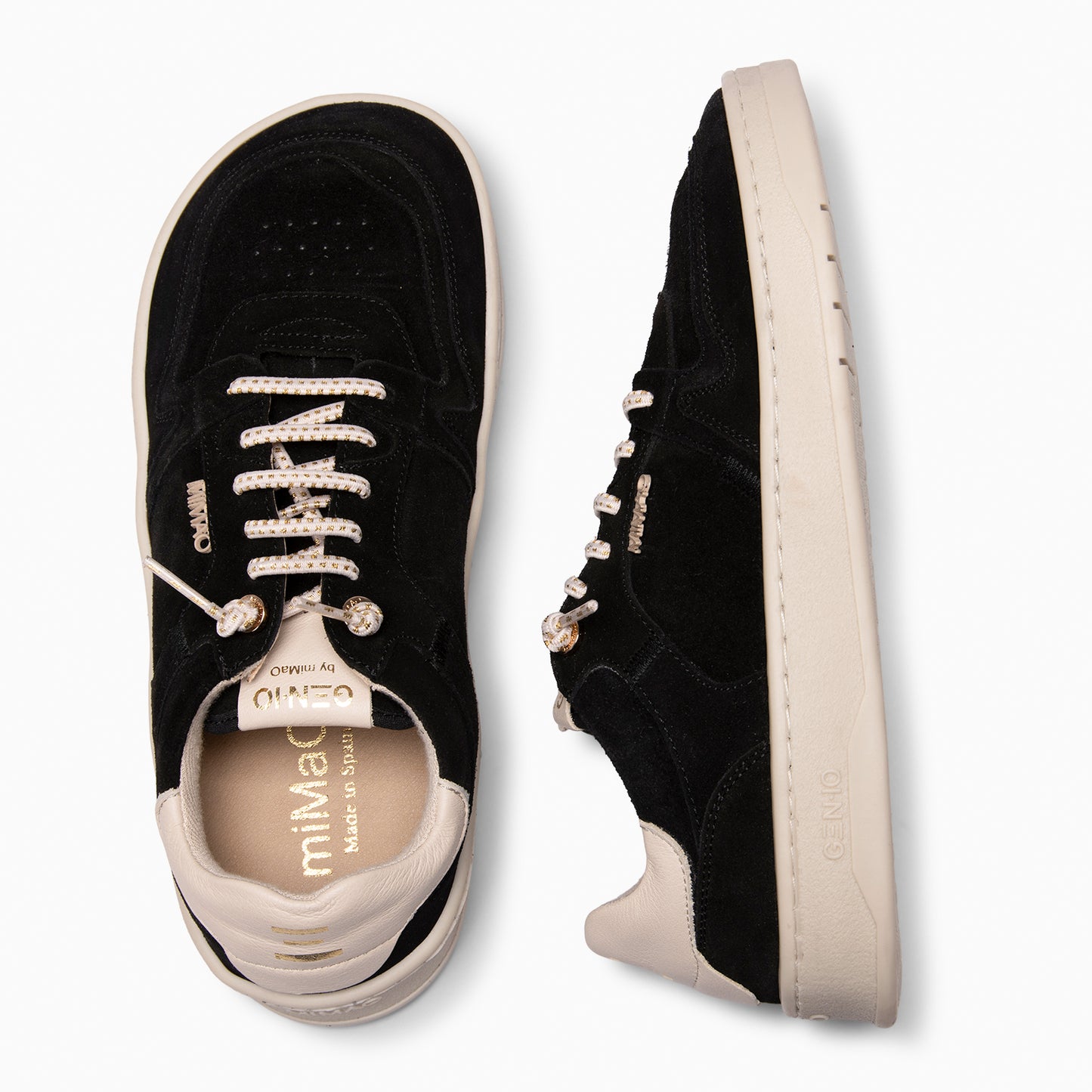 GEN-IO - Zapatillas baresoft NEGRO BEIGE