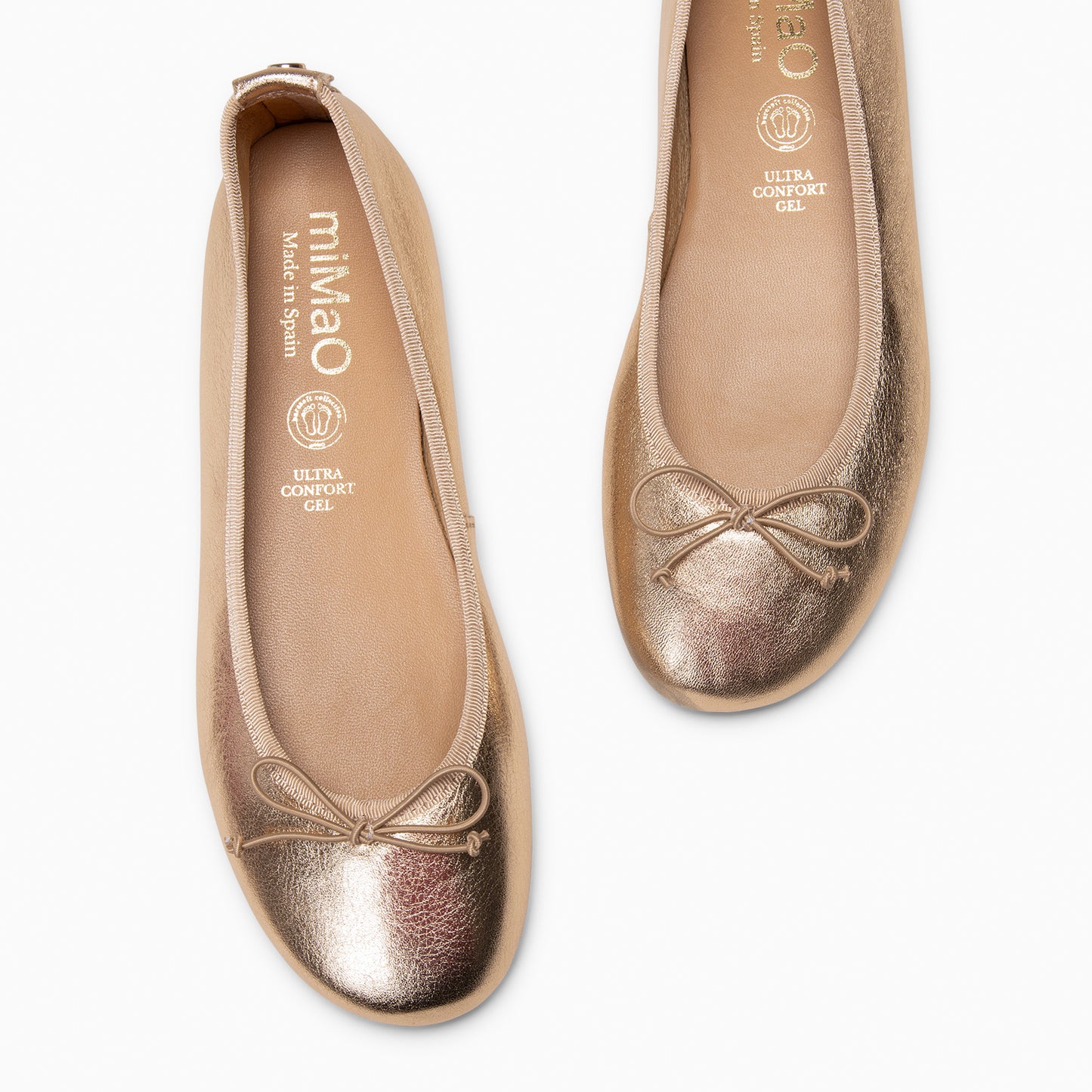 CAMPANILLA - Bailarina estilo barefoot DORADO