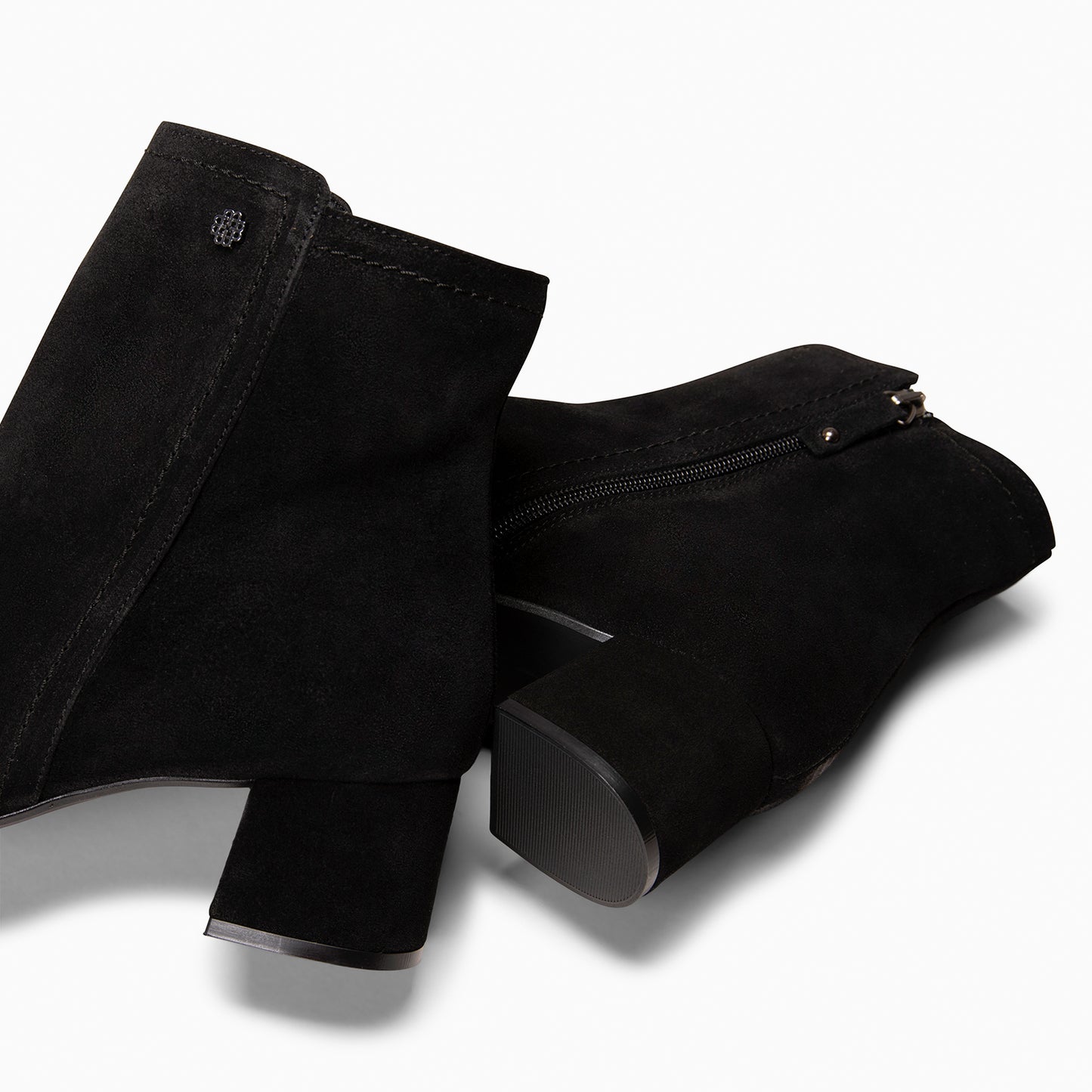 COLMAR - Botines elegantes de piel NEGRO