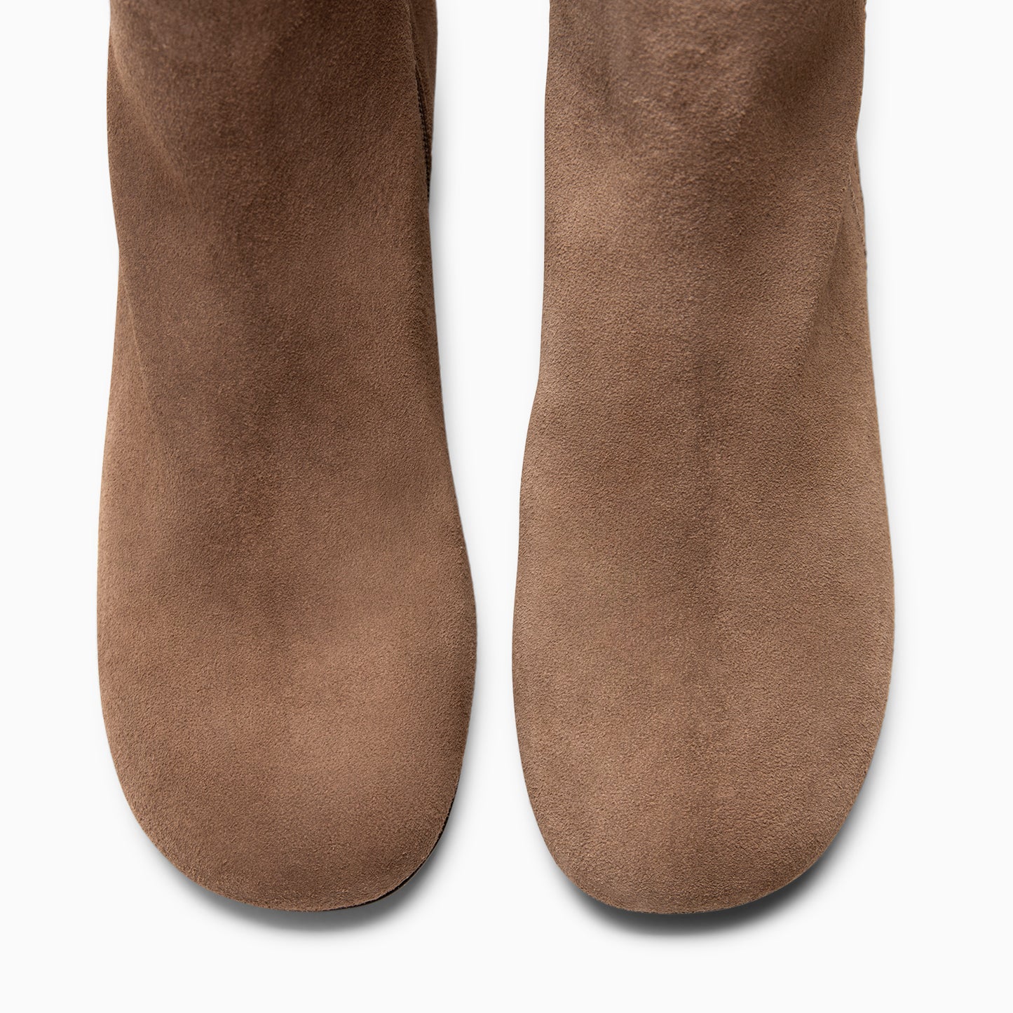 COLMAR - Botines elegantes de piel TAUPE