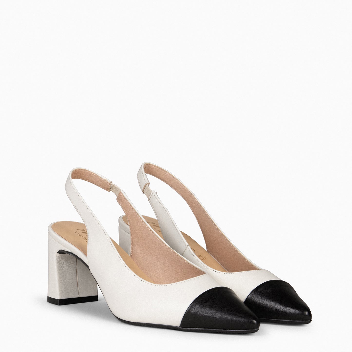 DIANA - Sapato com bico fino OFF WHITE