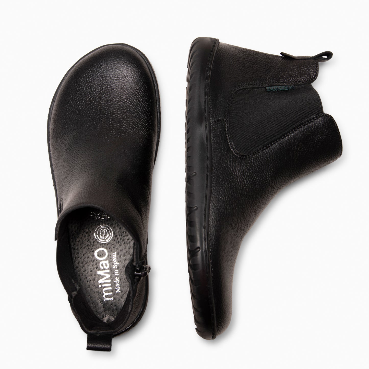 SAND -Botines tipo barefoot con elástico NEGRO