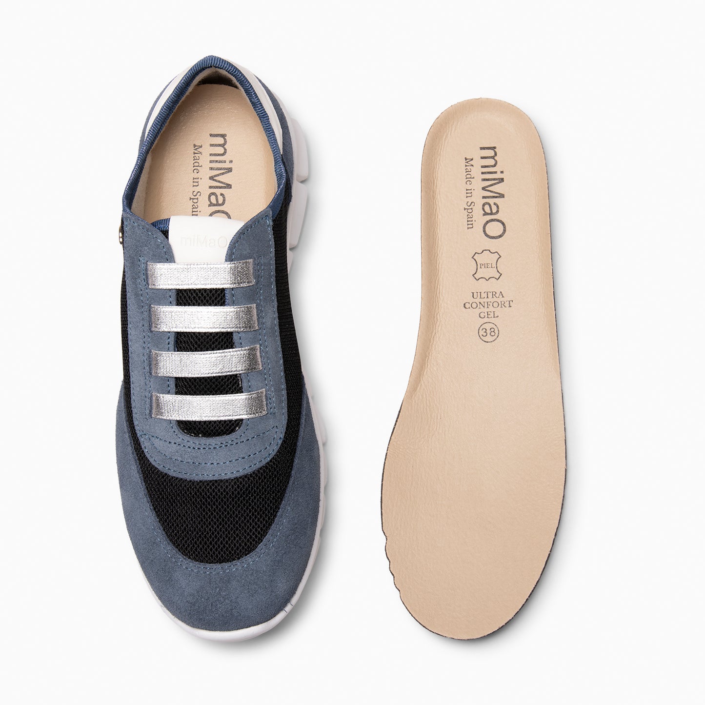 FÜSION 01 - Zapatillas para mujer multi-material AZUL