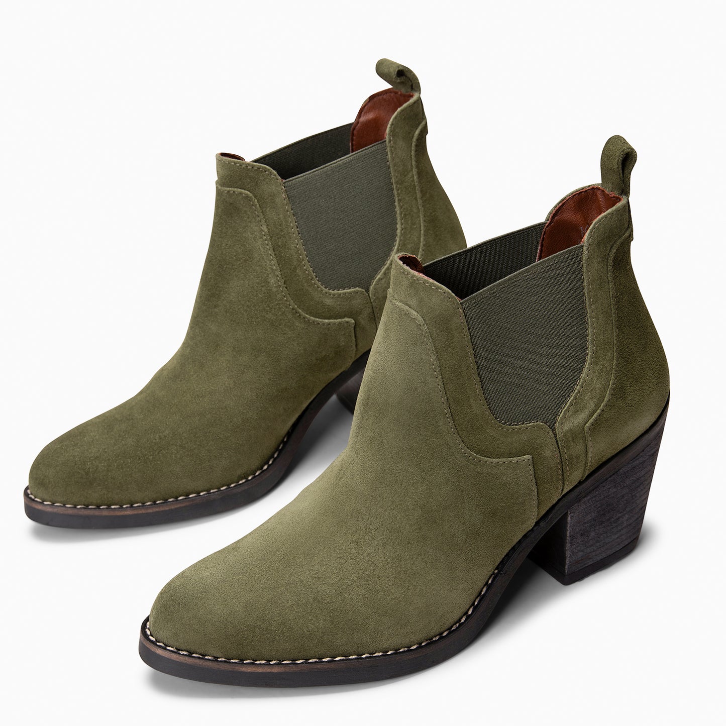 CASSIDY - Botines de tacón alto tipo Chelsea  KAQUI