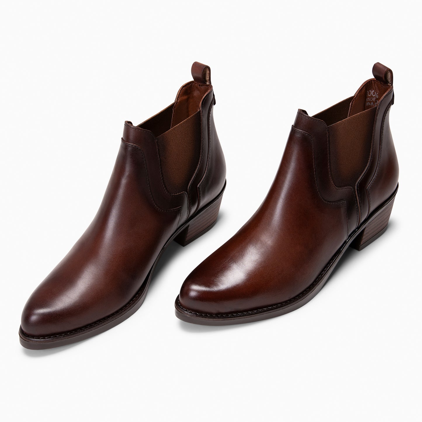 BILLY - Botines de tacón tipo Chelsea MARRÓN