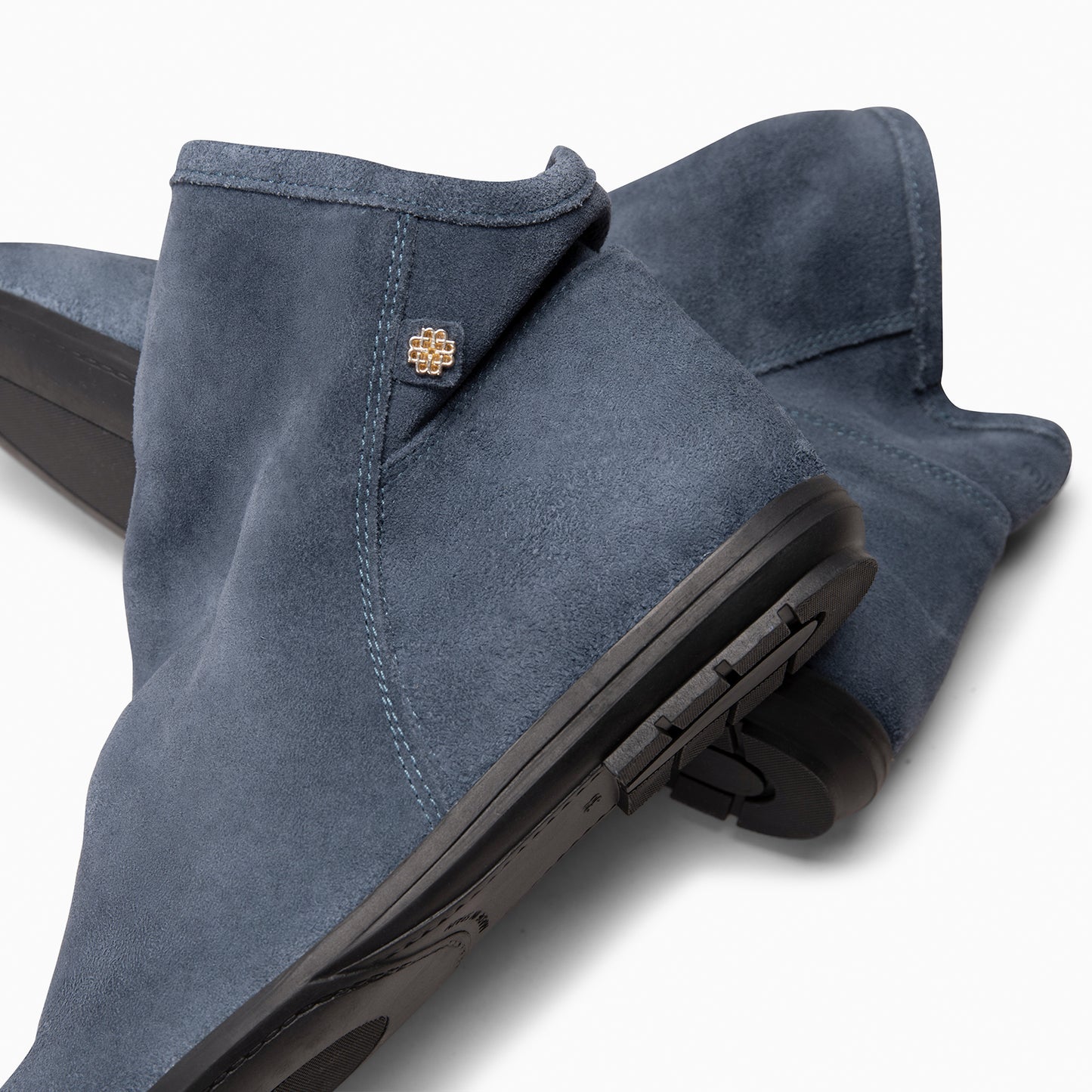 CHESS - Botines de ante con caña fruncida JEANS