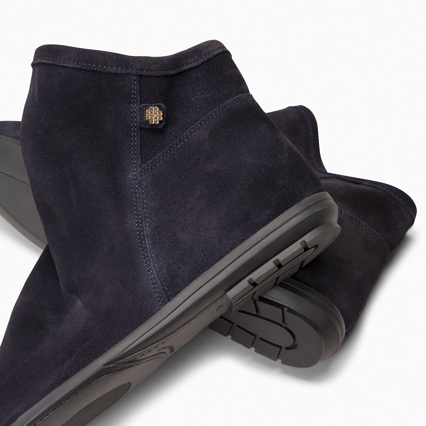 CHESS - Botines de ante con caña fruncida  MARINO