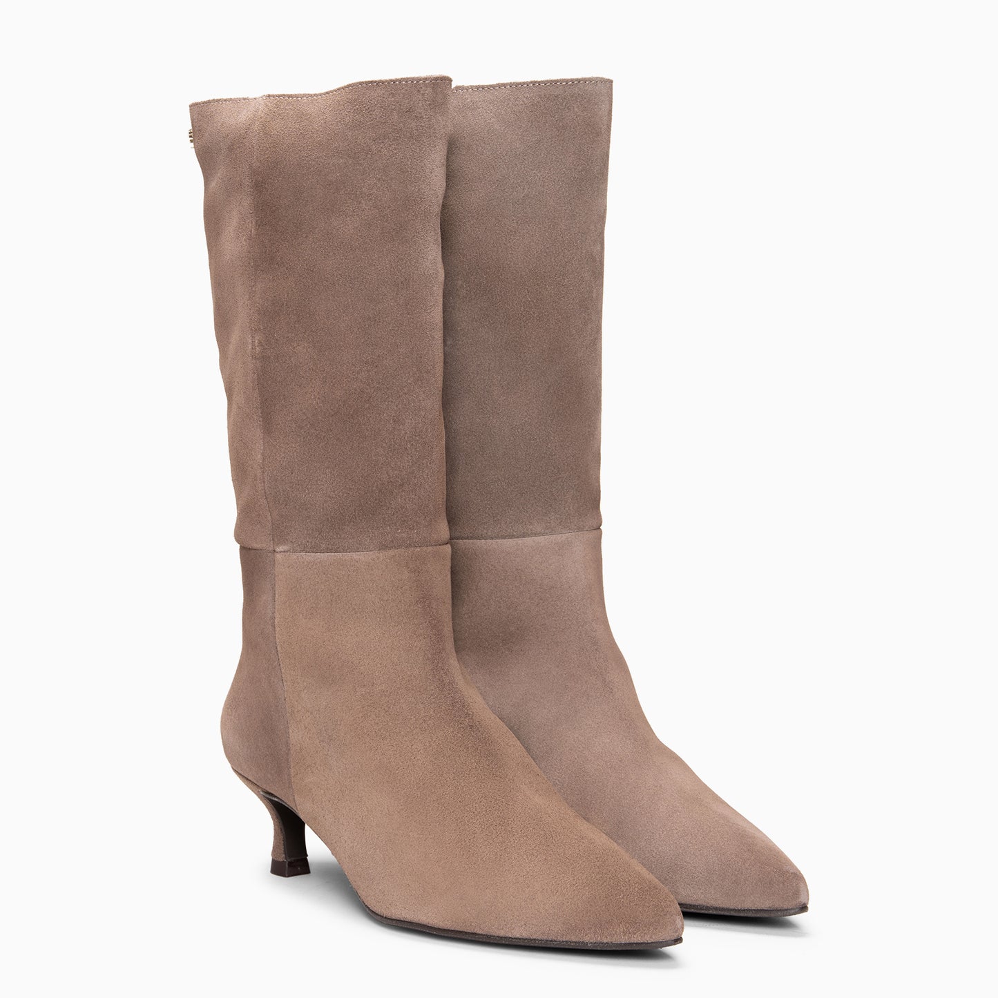 IMPERIAL - Botas con tacón kitten TAUPE