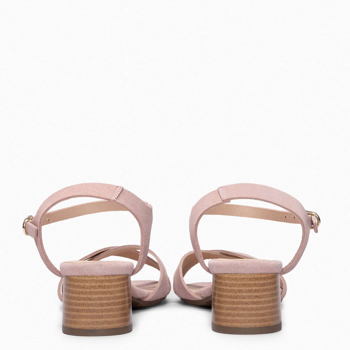 ORIANA - Sandalias de tacón de ante NUDE