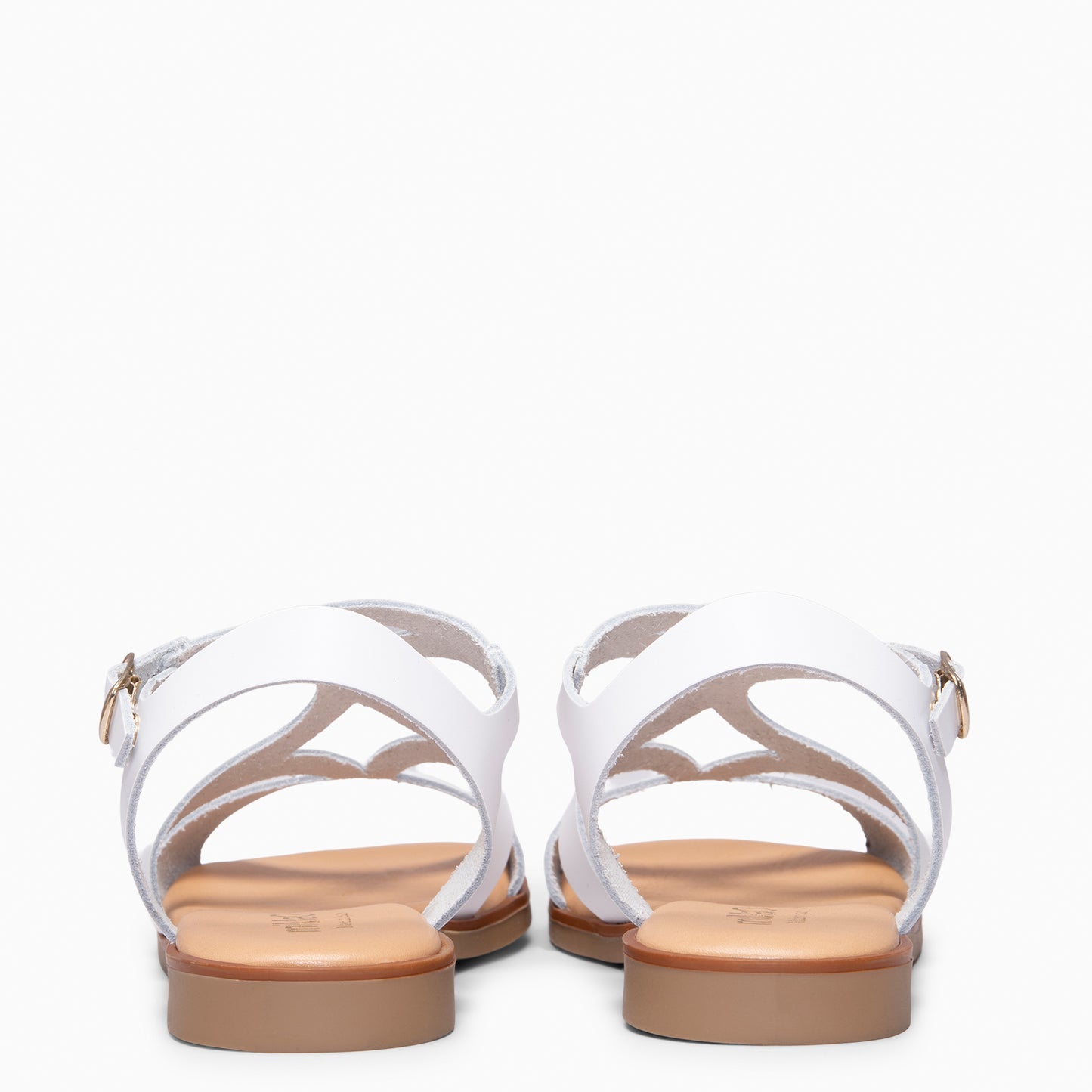 BAMBÚ - Sandalias Planas BLANCO
