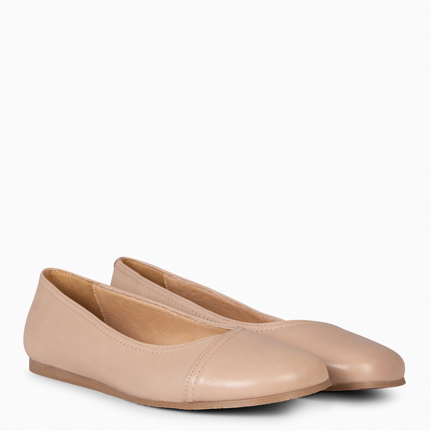 PLUMA - Bailarinas de Piel Baresoft  TAUPE