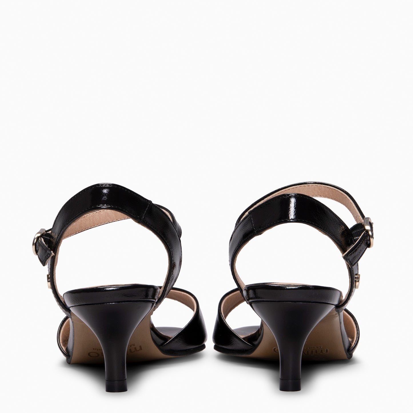 ROSE - Destalonado con tacón kitten NEGRO