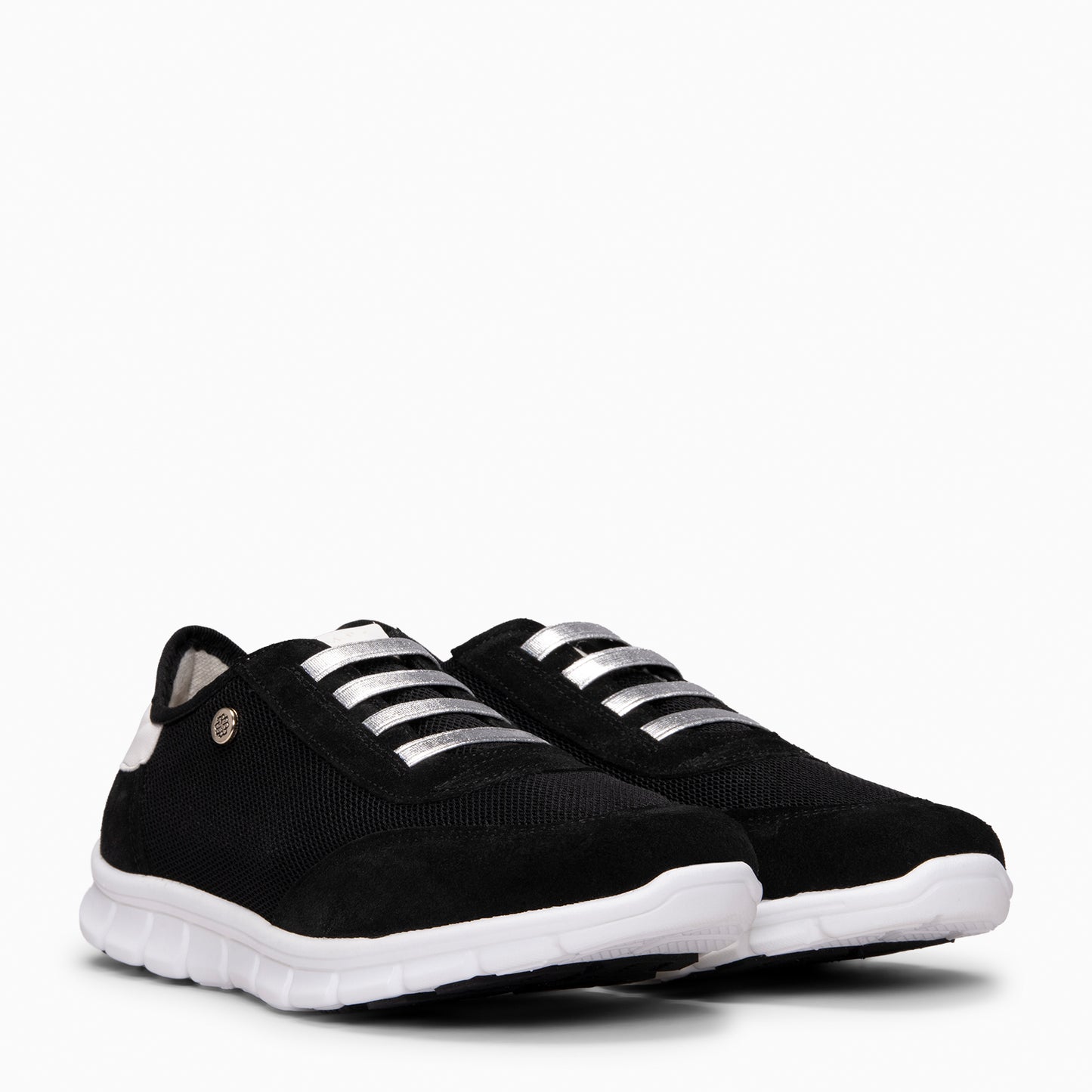 FÜSION 01 - Zapatillas para mujer multi-material NEGRO
