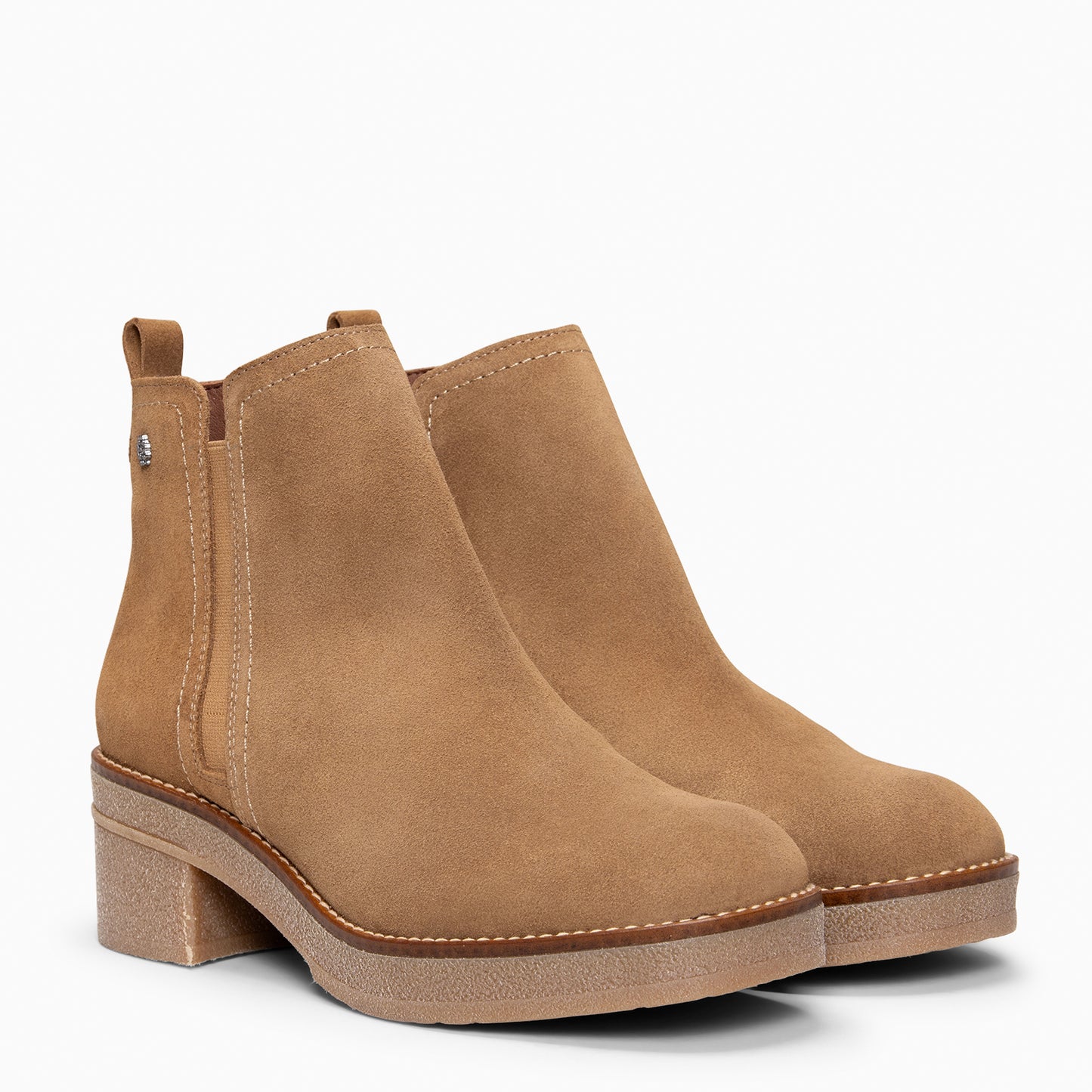 SWING - Botines casual de ante hidrófugo CUERO