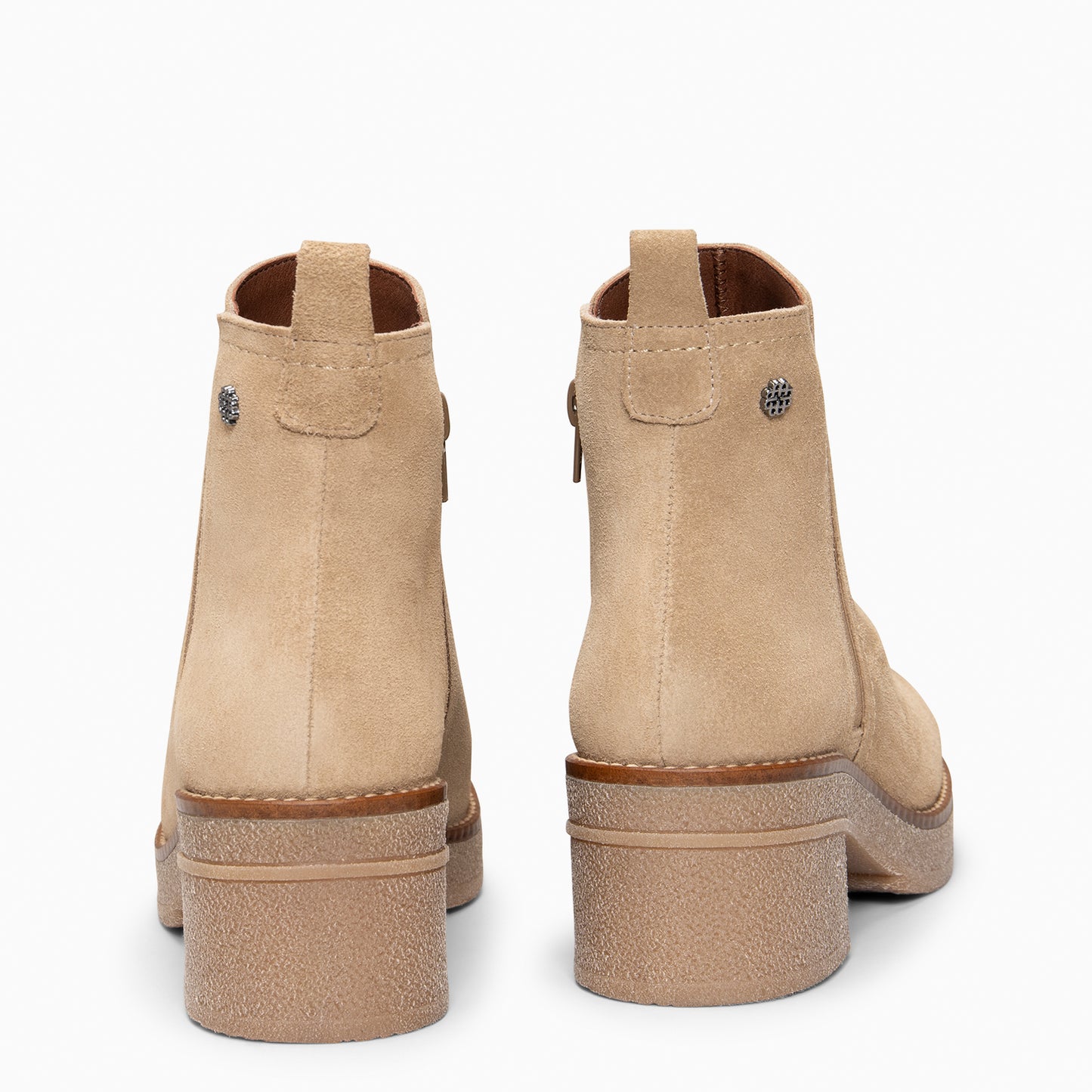 SWING - Botines casual de ante hidrófugo CAMEL