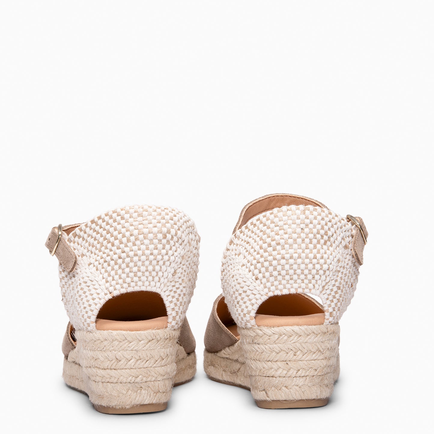 FORNELLS - Cuñas bajas de Esparto TAUPE