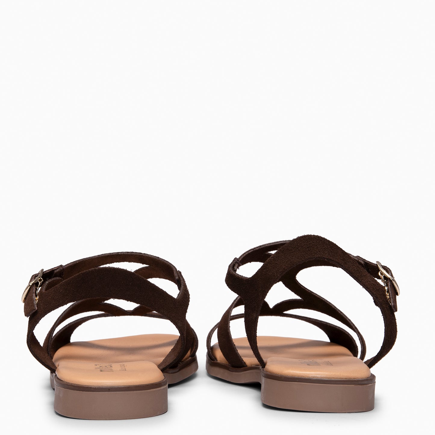 BAMBÚ - Sandalias Planas MARRON