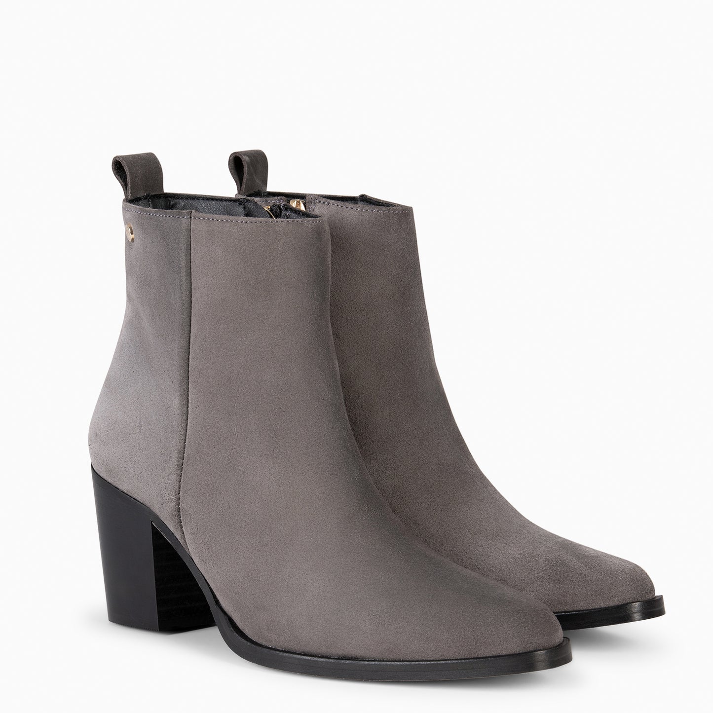 OLSEN – Botins de salto largo CINZA