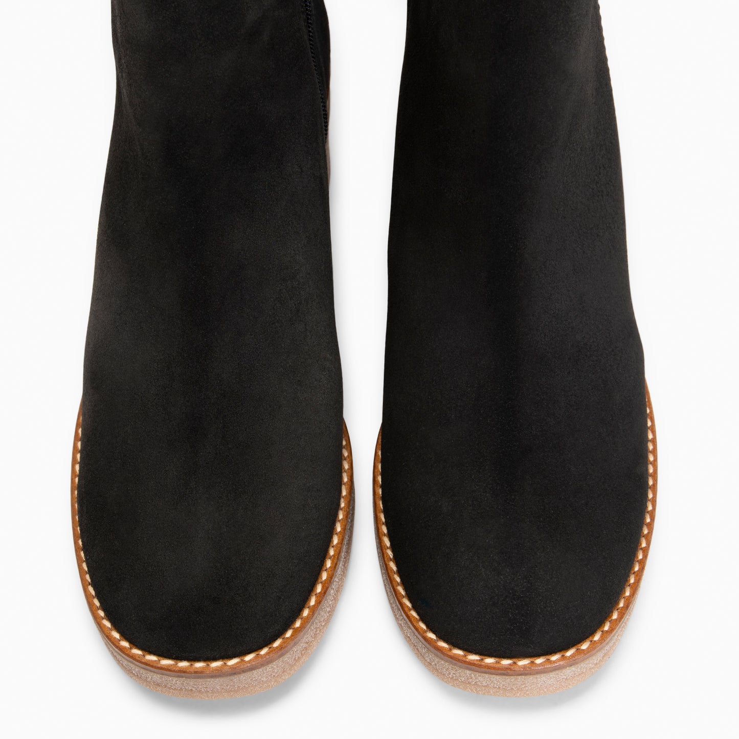 SWING - Botines casual de ante hidrófugo NEGRO