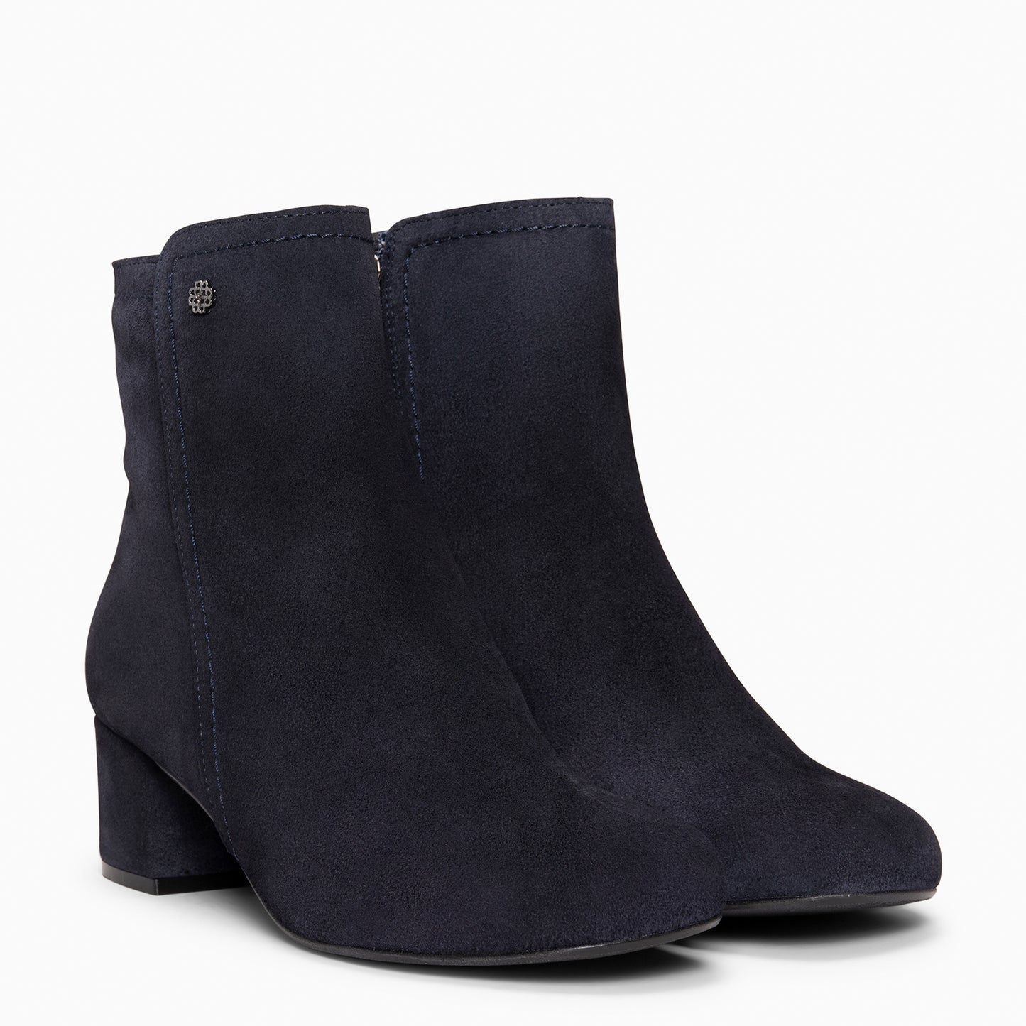 COLMAR - Botines elegantes de piel MARINO