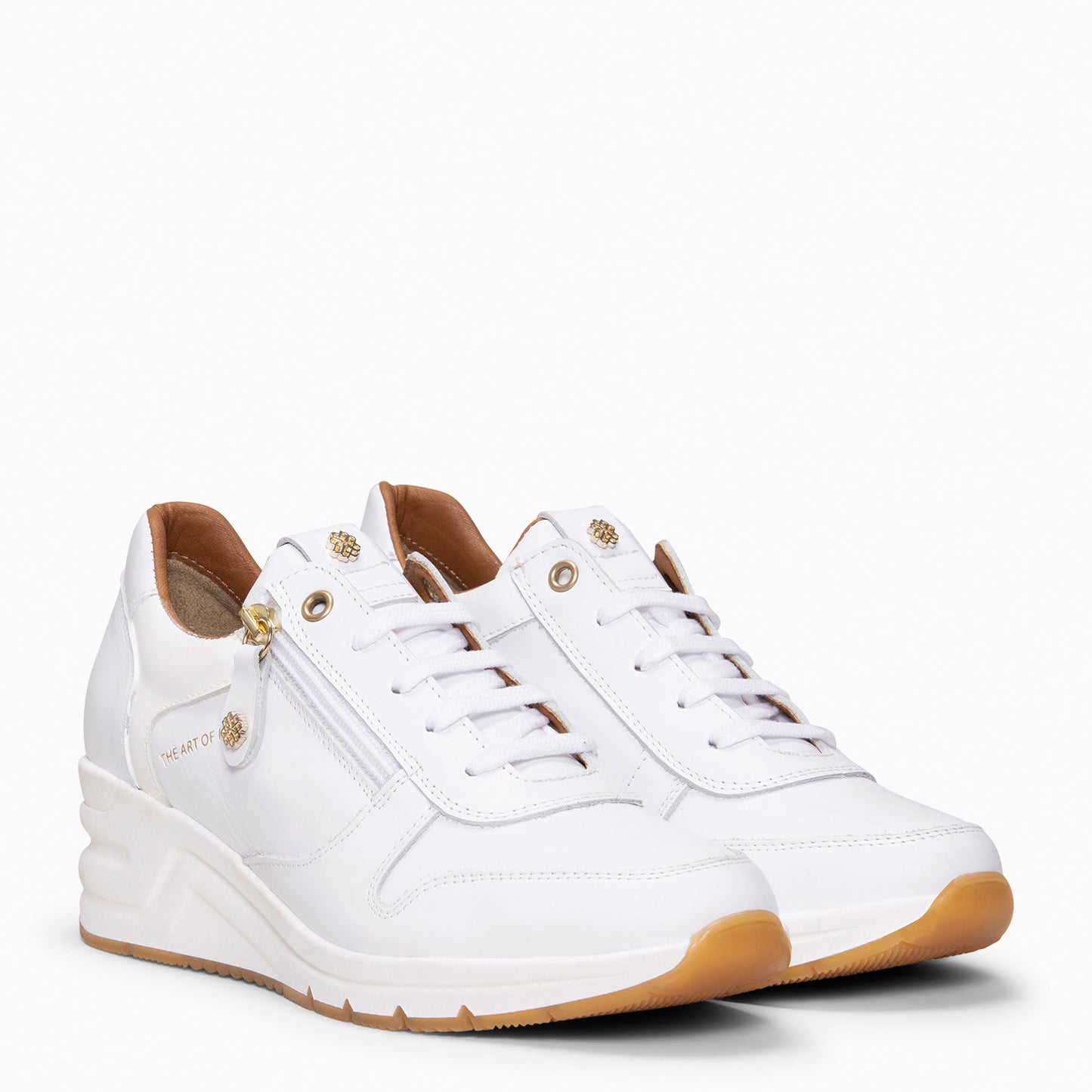 NIMES - Zapatillas deportivas con adorno cremallera BLANCO