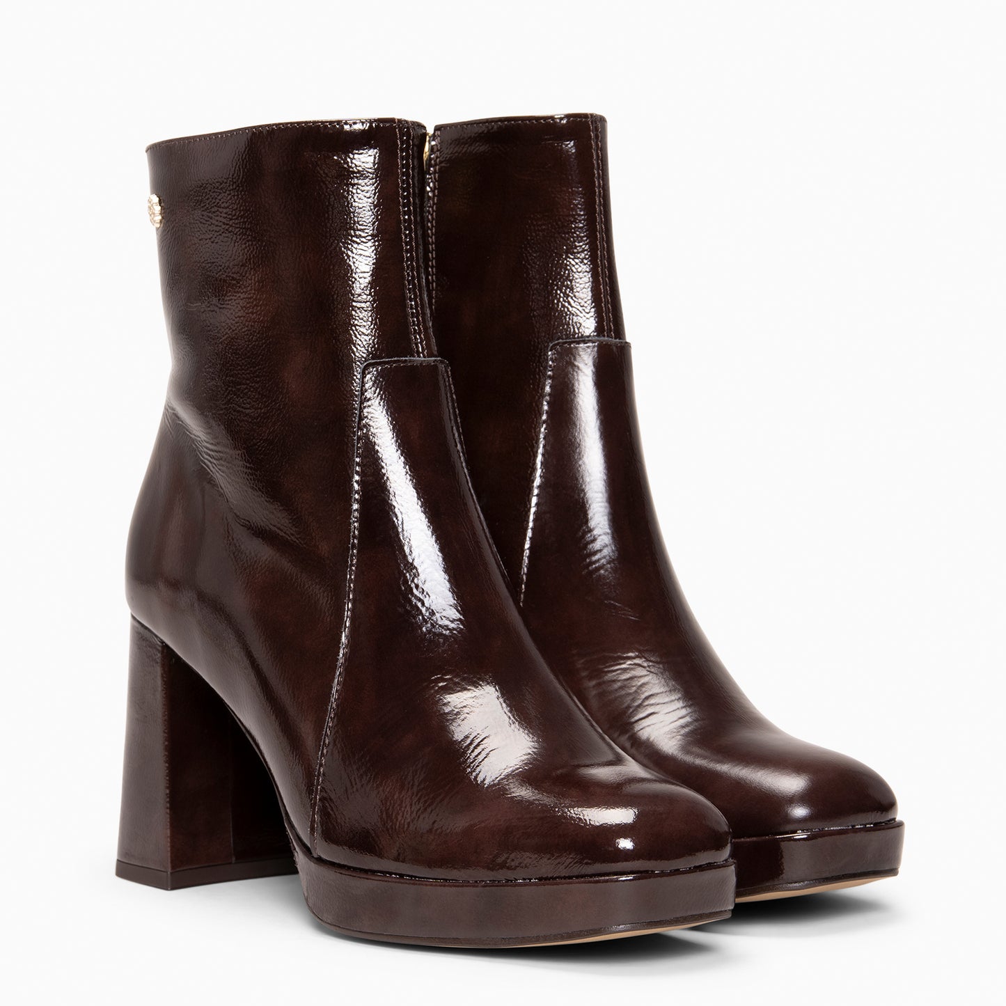 NOX - Botines de tacón alto MARRON