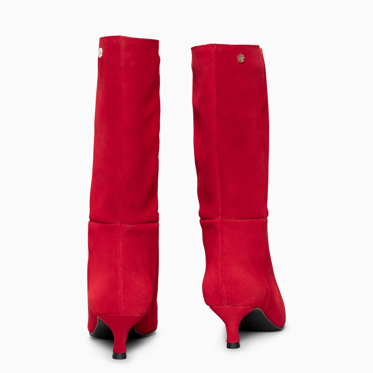 IMPERIAL - Botas con tacón kitten  ROJO