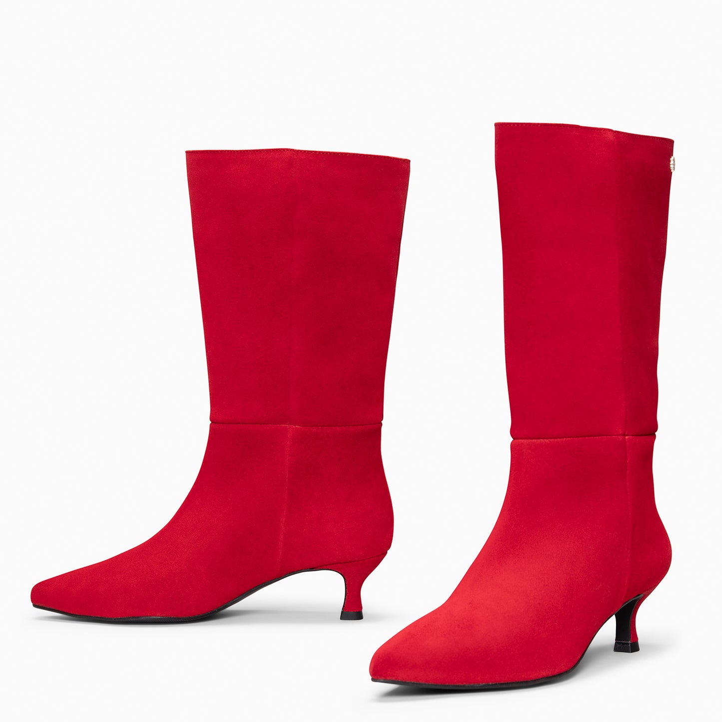 IMPERIAL - Botas con tacón kitten  ROJO