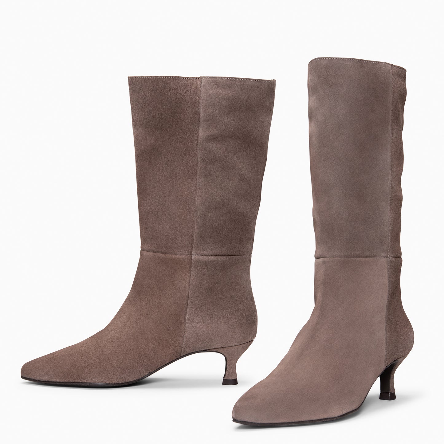 IMPERIAL - Botas con tacón kitten TAUPE