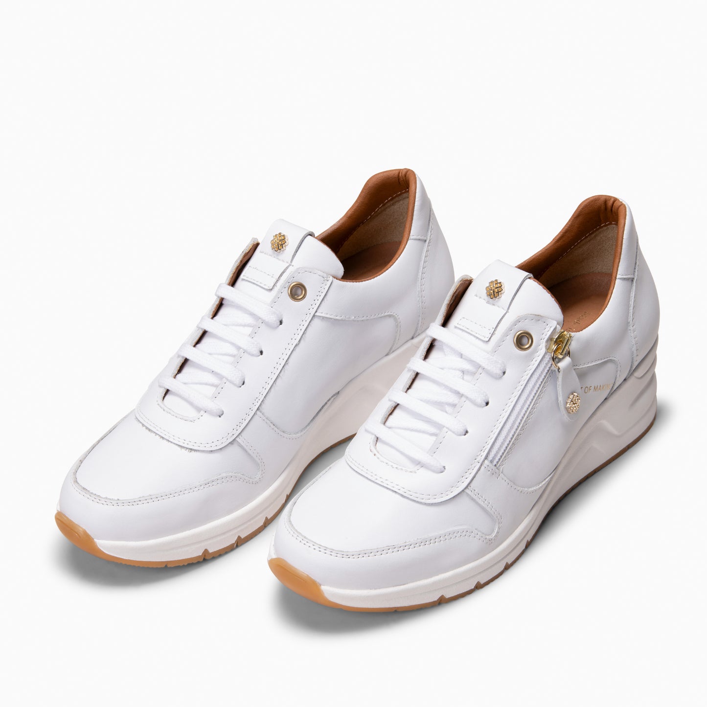 NIMES - Zapatillas deportivas con adorno cremallera BLANCO
