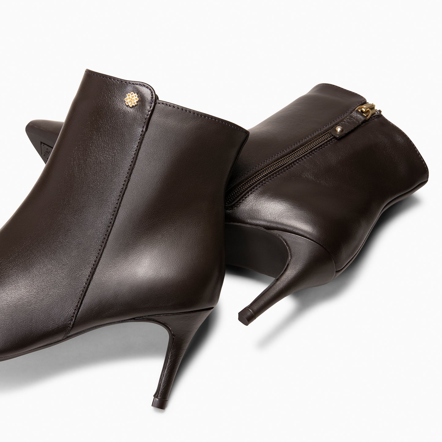 NIGHT - Botines de tacón de aguja MARRON