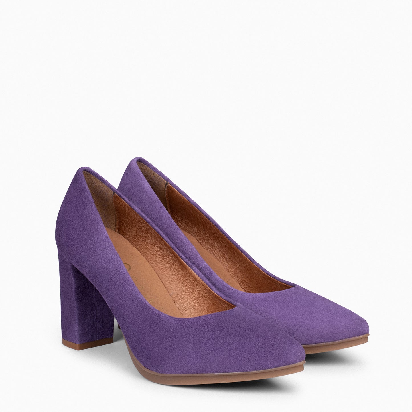 URBAN – Chaussures à talons en daim VIOLET