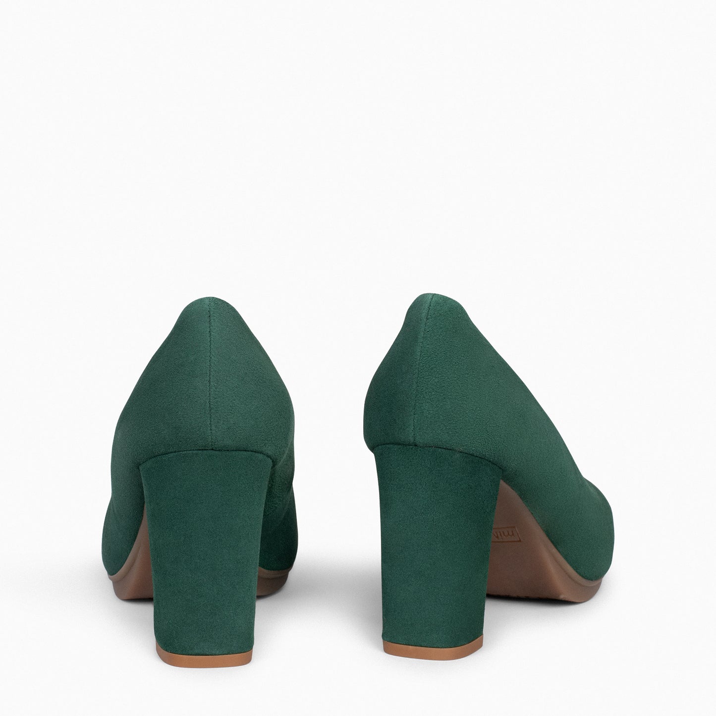 URBAN – Chaussures à talons en daim VERT