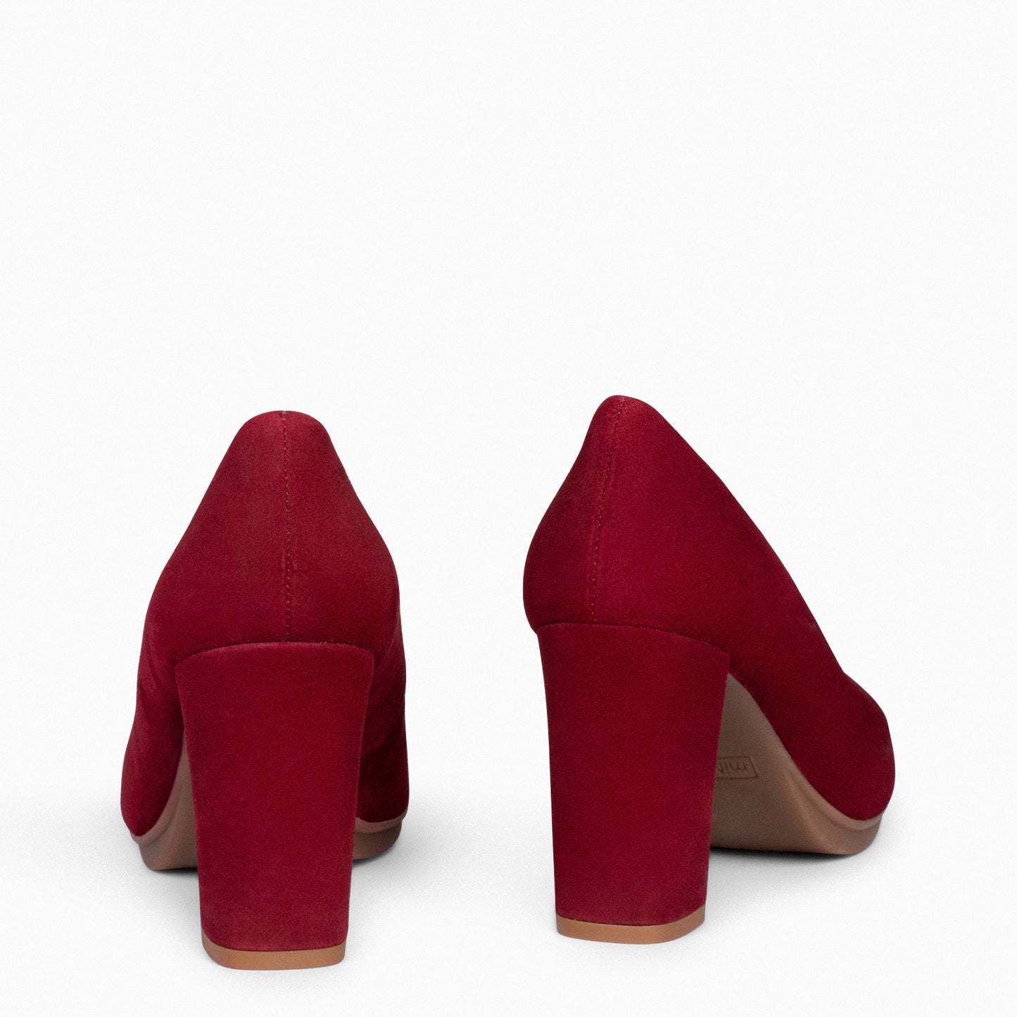 URBAN – Chaussures à talons en daim BORDEAUX