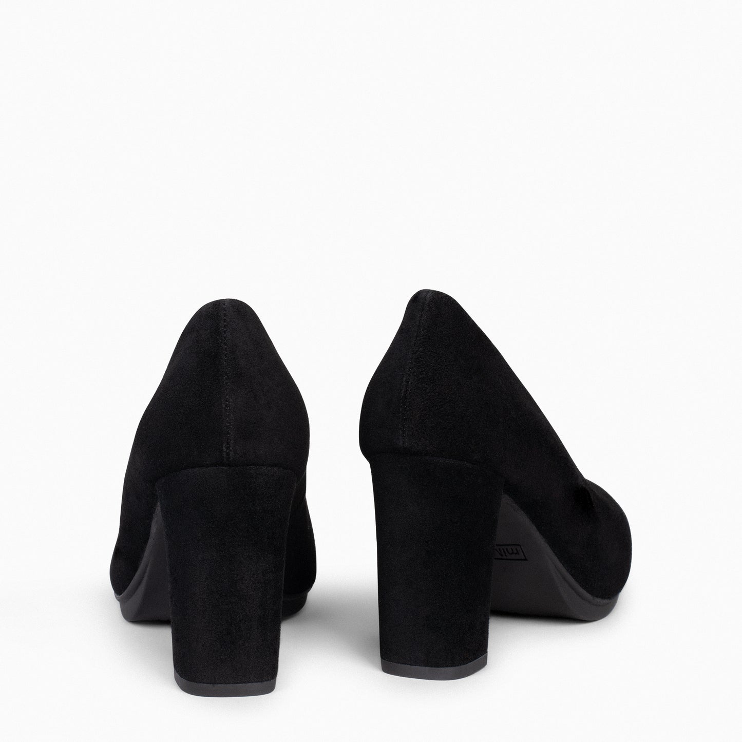 URBAN – Chaussures à talons en daim NOIR