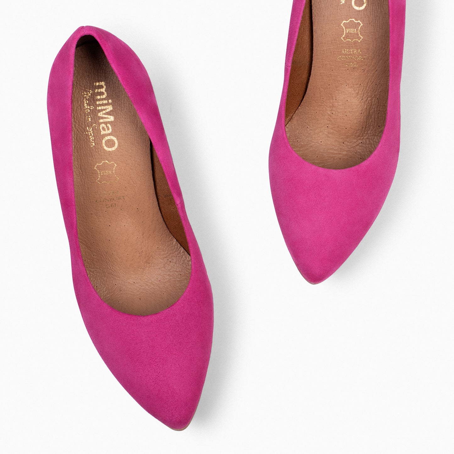 URBAN – Escarpins en daim FUCHSIA