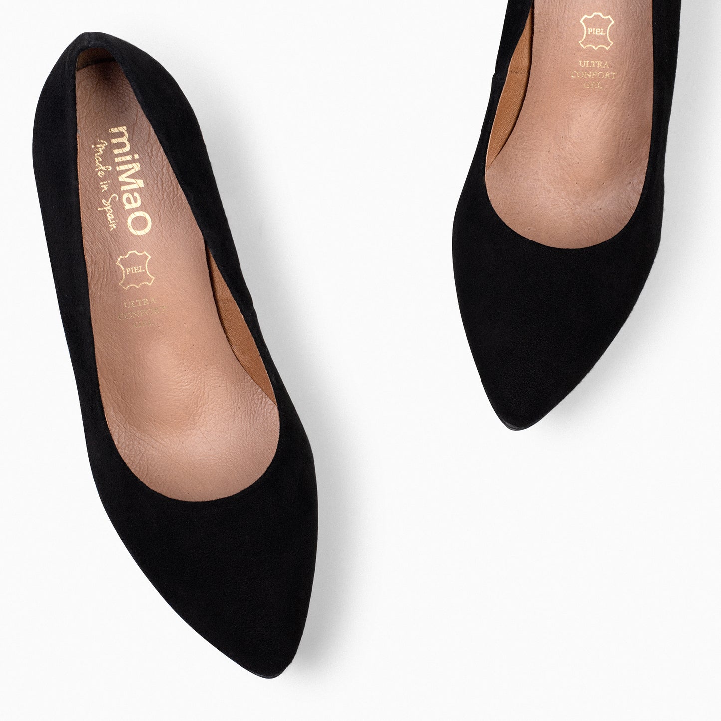 URBAN - Zapatos de tacón alto de ante en NEGRO